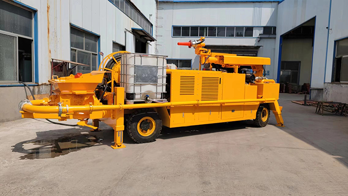 疫情防控不松懈，柴油機礦用混凝土濕式噴射車(chē)正常發(fā)貨！