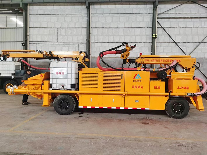 疫情防控不松懈，柴油機礦用混凝土濕式噴射車(chē)正常發(fā)貨！